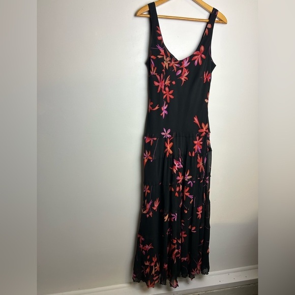 Jones Wear Dresses & Skirts - VTG Y2K Jones Wear Dress Maxi Size 14 Floral Leyered Grunge Romantic Shiffon